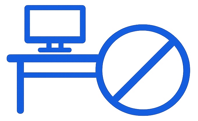 Site ou poste habituel inaccessible